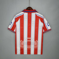 Camiseta Atlético de Madrid Retro 1996/1997 Blanca e Roja -