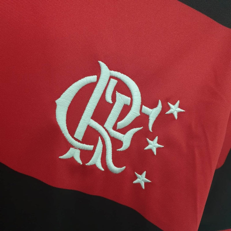 Camiseta Flamengo Retro 1982 Roja e Negra -