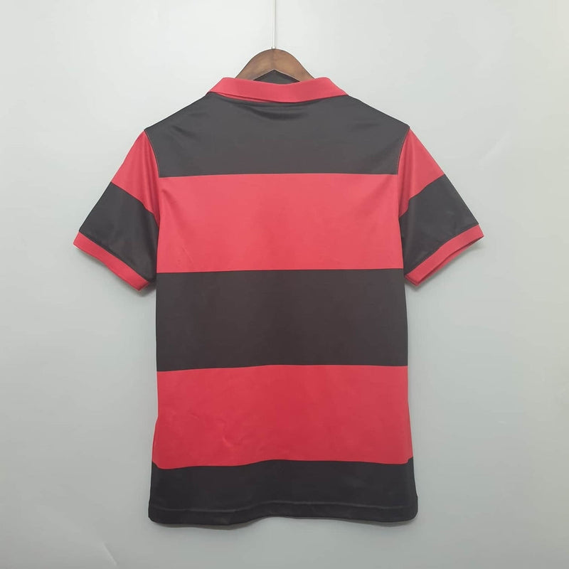 Camiseta Flamengo Retro 1982 Roja e Negra -