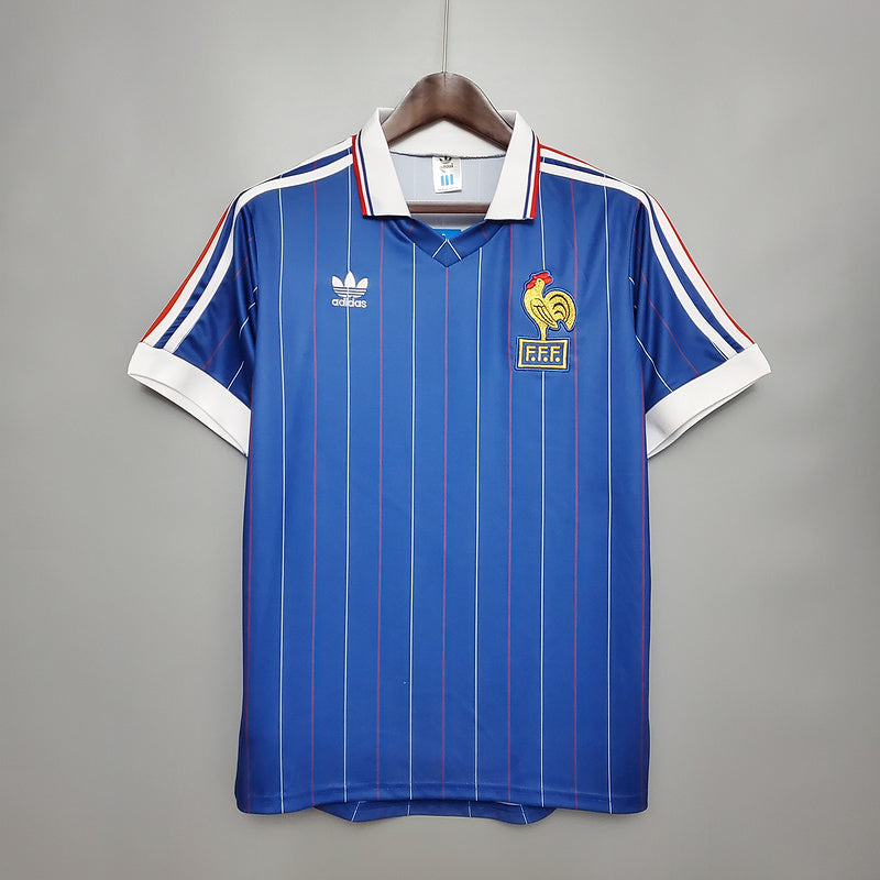 Camiseta France Retro 1982 - Azul