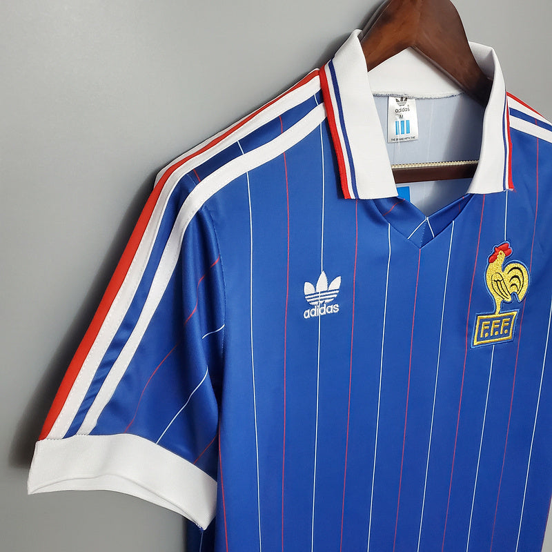 Camiseta France Retro 1982 - Azul