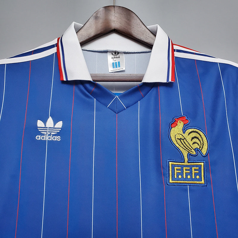 Camiseta France Retro 1982 - Azul