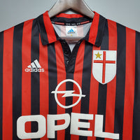 Camiseta AC Milan Retro 1999/2000 - Roja e Negra