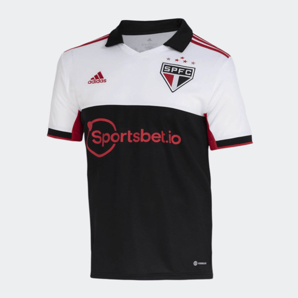 Camisa São Paulo III 22/23 Adidas - Branco e Preto - DA Sports Oficial