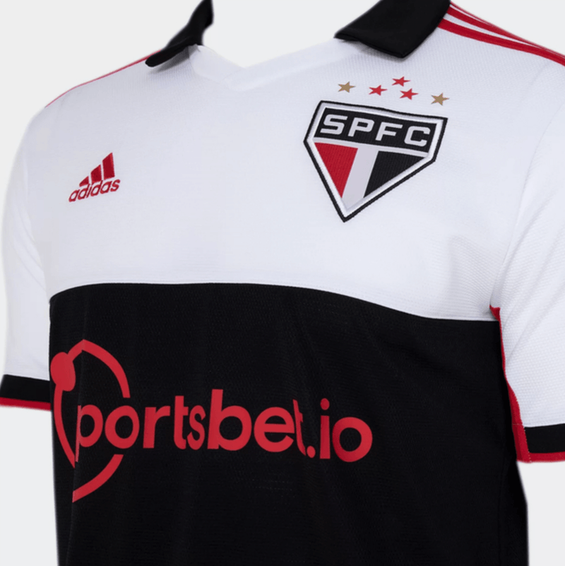 Camisa São Paulo III 22/23 Adidas - Branco e Preto - DA Sports Oficial