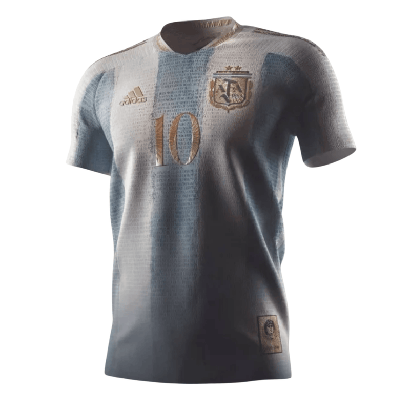 Camisa Seleção Argentina [Conceito Maradona] 21/22 Adidas - Azul e Branco - DA Sports Oficial