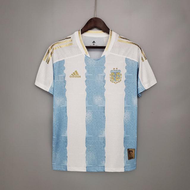 Camisa Seleção Argentina [Conceito Maradona] 21/22 Adidas - Azul e Branco - DA Sports Oficial