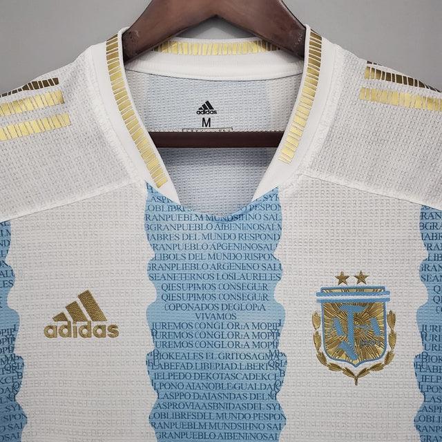 Camisa Seleção Argentina [Conceito Maradona] 21/22 Adidas - Azul e Branco - DA Sports Oficial