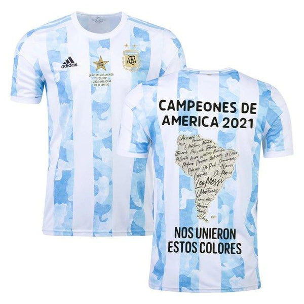 Camisa Seleção Argentina [Edição Campeões da América] 21/22 Adidas - Azul e Branca - DA Sports Oficial