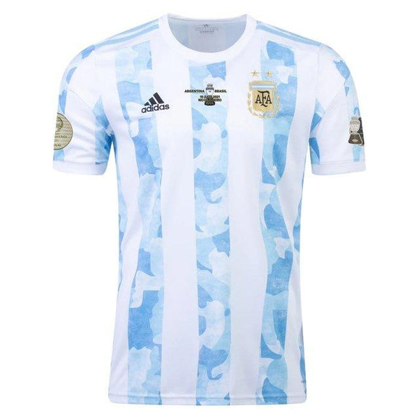 Camisa Seleção Argentina I [Final Copa América] 21/22 Adidas - Azul e Branca - DA Sports Oficial