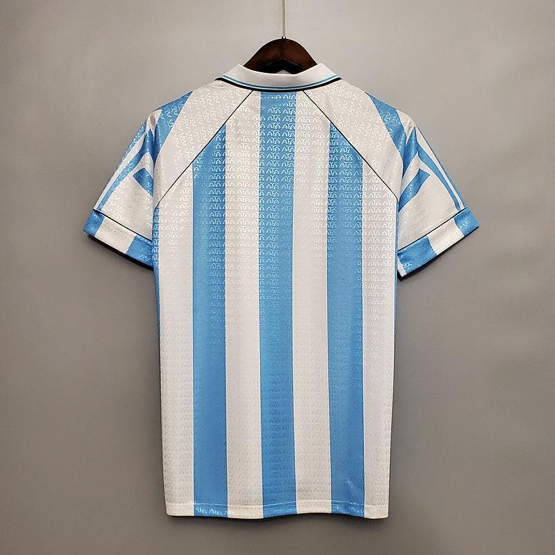 Camisa Seleção Argentina Retrô 1997-1998 Azul e Branca - Adidas - DA Sports Oficial