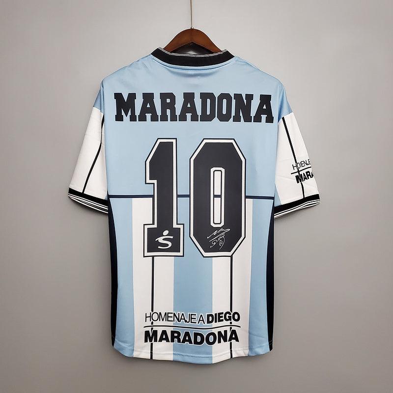 Camisa Seleção Argentina Retrô 2001 Azul e Branca- Fila - DA Sports Oficial