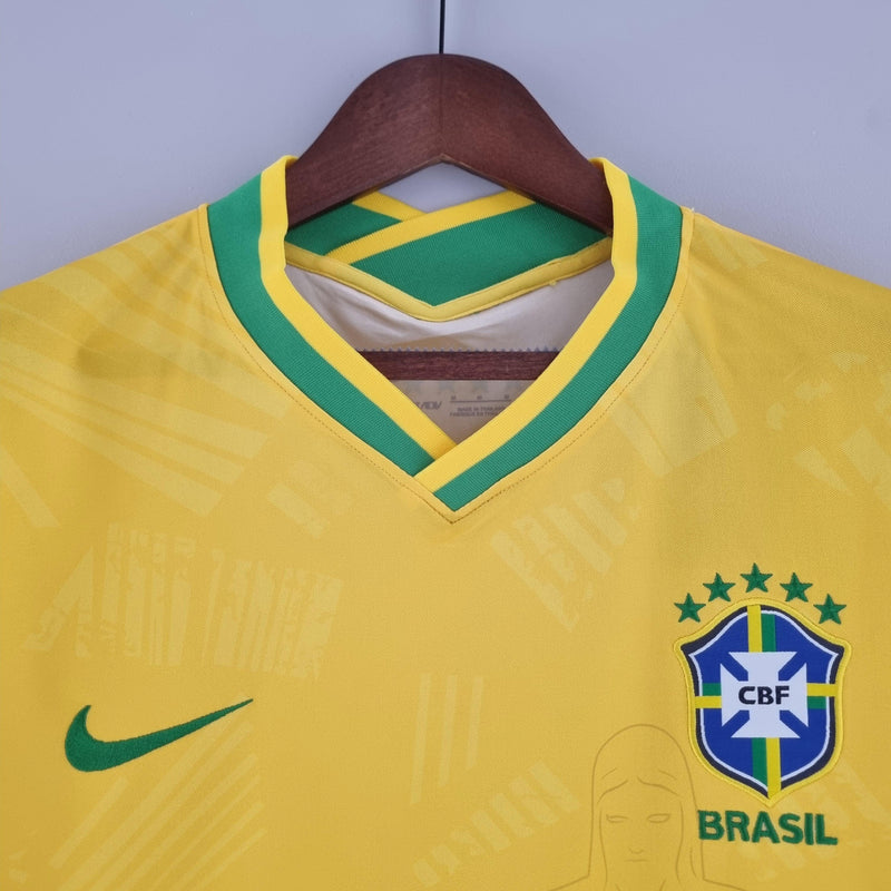 Camisa Seleção Brasil 2022 Nike - Amarela - Conceito Rio - DA Sports Oficial