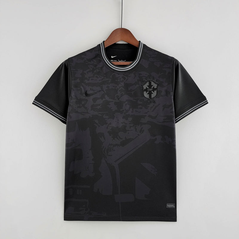 Camisa Seleção Brasil 2022 Nike - Preto - Conceito All Black - DA Sports Oficial