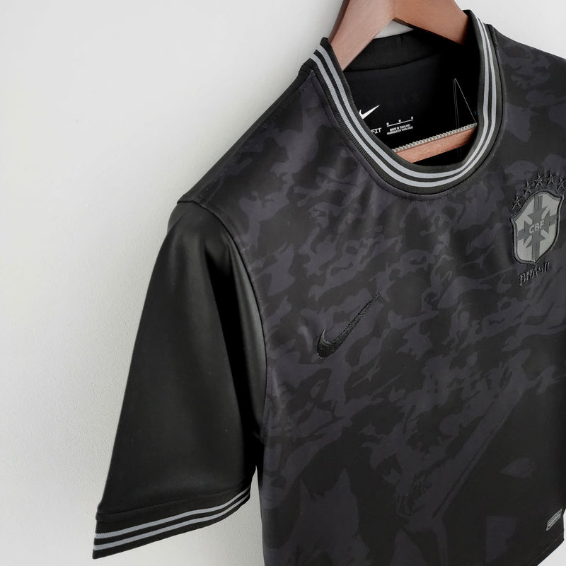 Camisa Seleção Brasil 2022 Nike - Preto - Conceito All Black - DA Sports Oficial