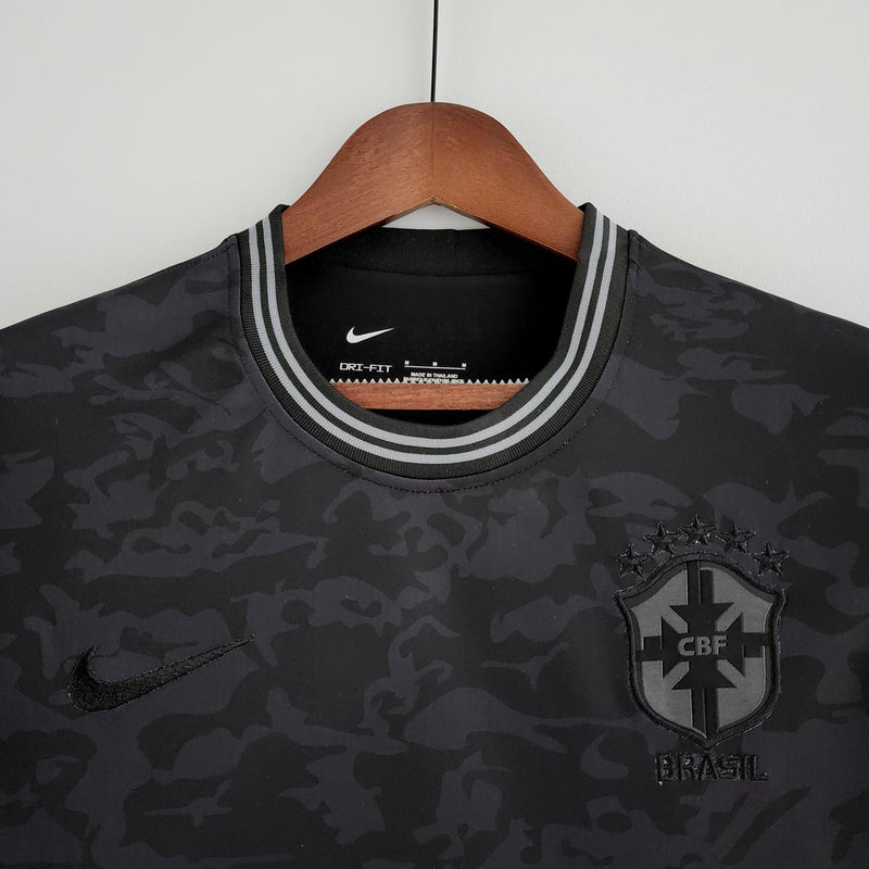 Camisa Seleção Brasil 2022 Nike - Preto - Conceito All Black - DA Sports Oficial