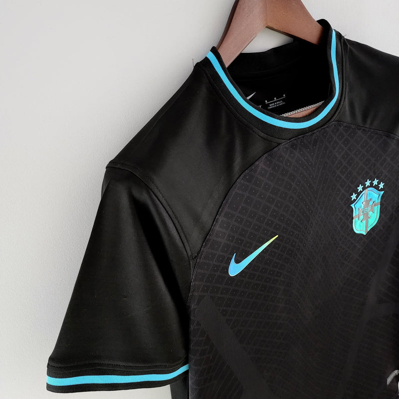 Camisa Seleção Brasil 2022 Nike - Preto - Conceito Preto - DA Sports Oficial