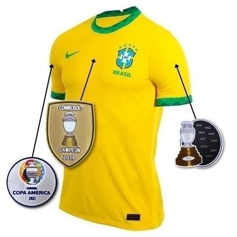 Camisa Seleção Brasil Campeão Copa América 21/22 Nike - Amarelo - DA Sports Oficial