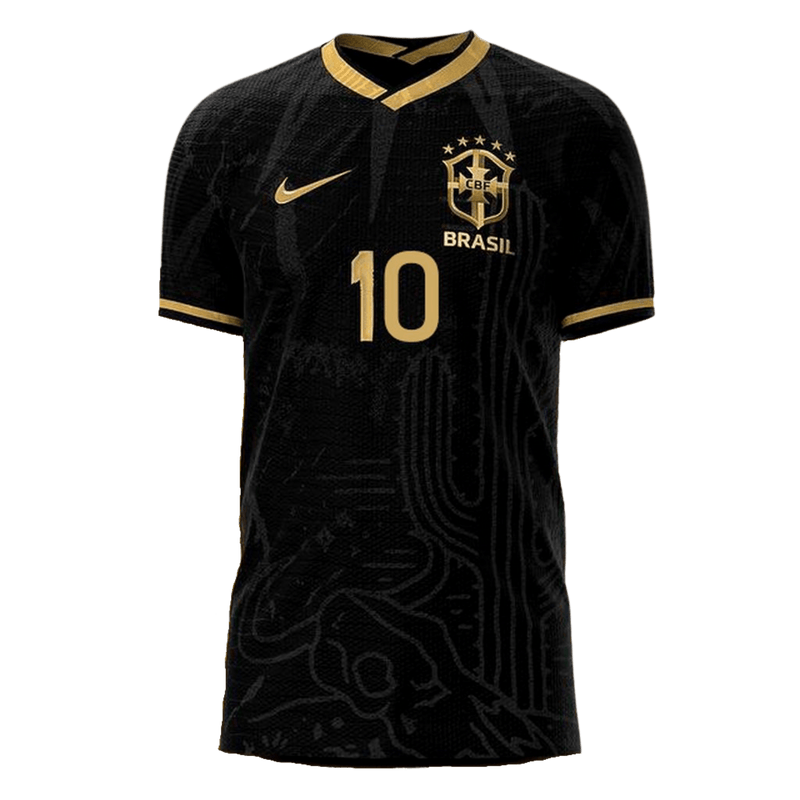 Camisa Seleção Brasil Fourth 2022 Nike - Preto - Conceito Nordeste - DA Sports Oficial