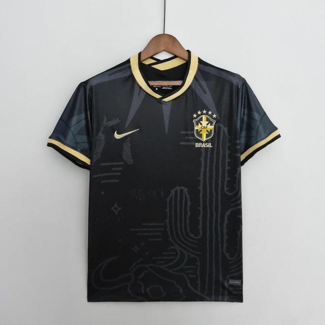 Camisa Seleção Brasil Fourth 2022 Nike - Preto - Conceito Nordeste - DA Sports Oficial