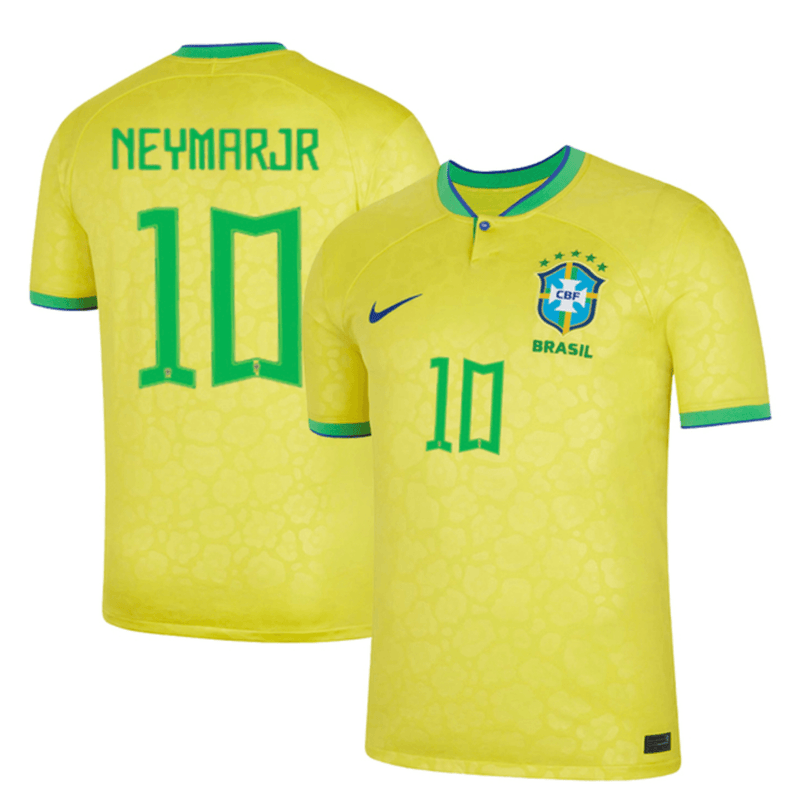 Camisa Seleção Brasil I 22/23 Nike - Amarelo - Neymar Jr