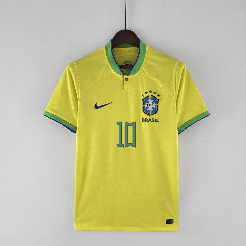 Camisa Seleção Brasil I 22/23 Nike - Amarelo - Neymar Jr