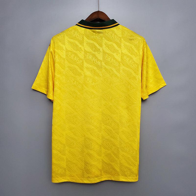 Camisa Seleção Brasileira Retrô 1991/1993 Amarela - Umbro - DA Sports Oficial