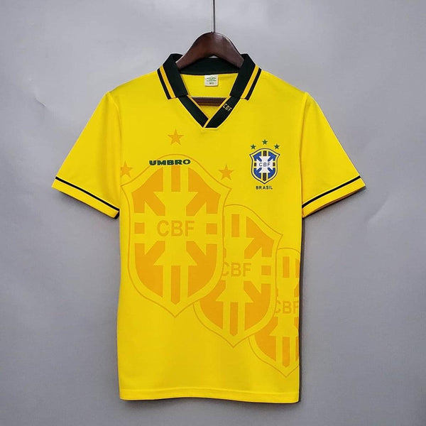 Camisa Seleção Brasileira Retrô 1993/1994 Amarela - Umbro - DA Sports Oficial