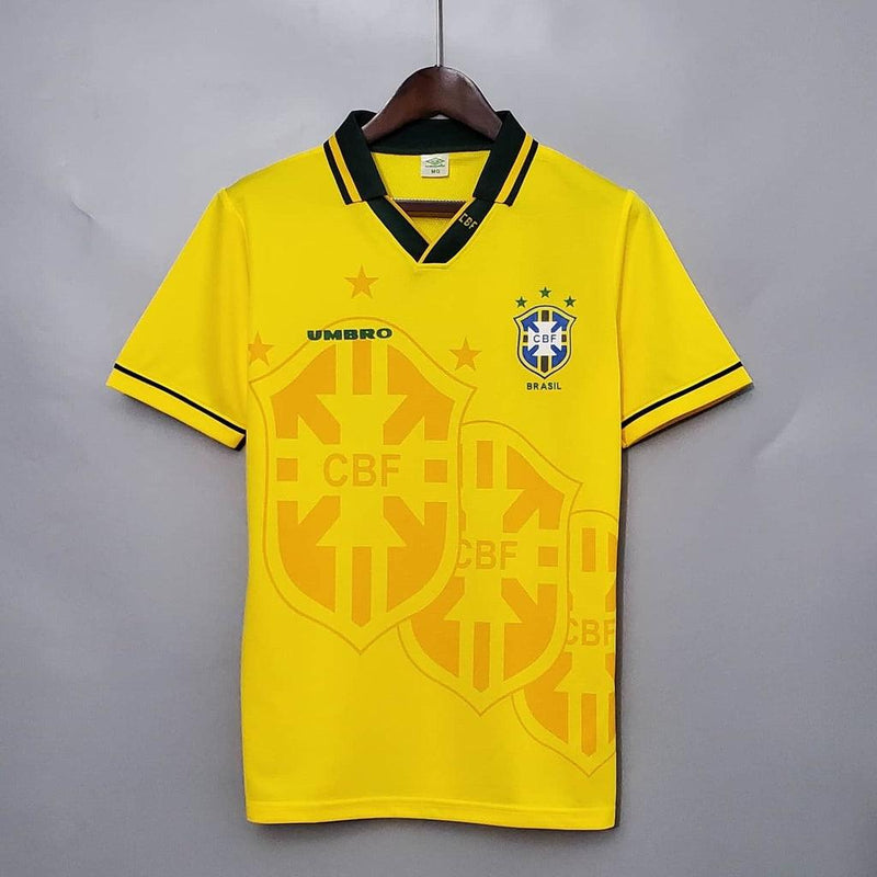 Camisa Seleção Brasileira Retrô 1993/1994 Amarela - Umbro - DA Sports Oficial