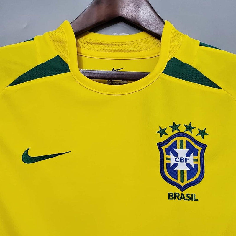 Camisa Seleção Brasileira Retrô 2002 Amarela - Nike - DA Sports Oficial