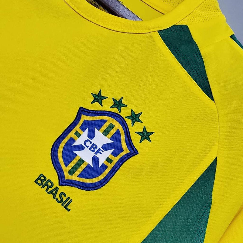 Camisa Seleção Brasileira Retrô 2002 Amarela - Nike - DA Sports Oficial