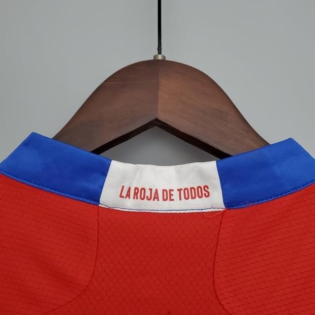 Camisa Seleção Chile I 21/22 Adidas - Vermelho - DA Sports Oficial