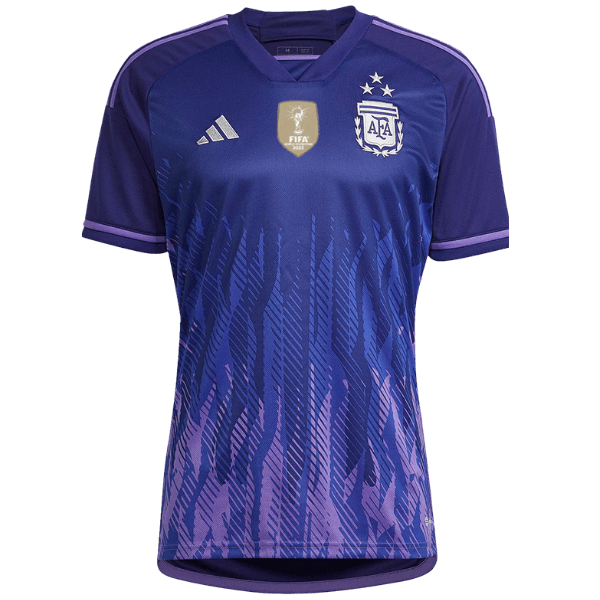 Camisa Seleção da Argentina II [Com Patch Copa do Mundo] 2022 Adidas - Roxo - DA Sports Oficial