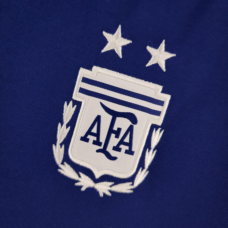 Camisa Seleção da Argentina II [Com Patch Copa do Mundo] 2022 Adidas - Roxo - DA Sports Oficial