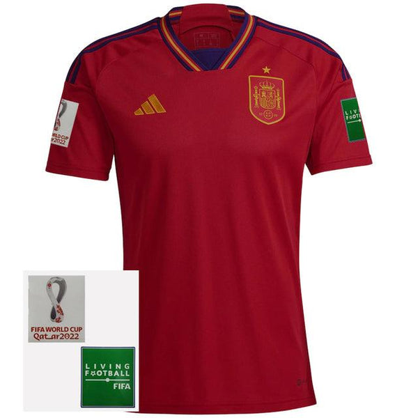 Camisa Seleção Espanha I 2022 Adidas [Com Patch] - Vermelho - DA Sports Oficial