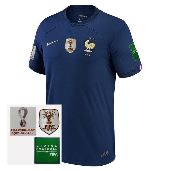 Camisa Seleção França I 2022 Nike [Patch Campeão do Mundo] - Azul - DA Sports Oficial