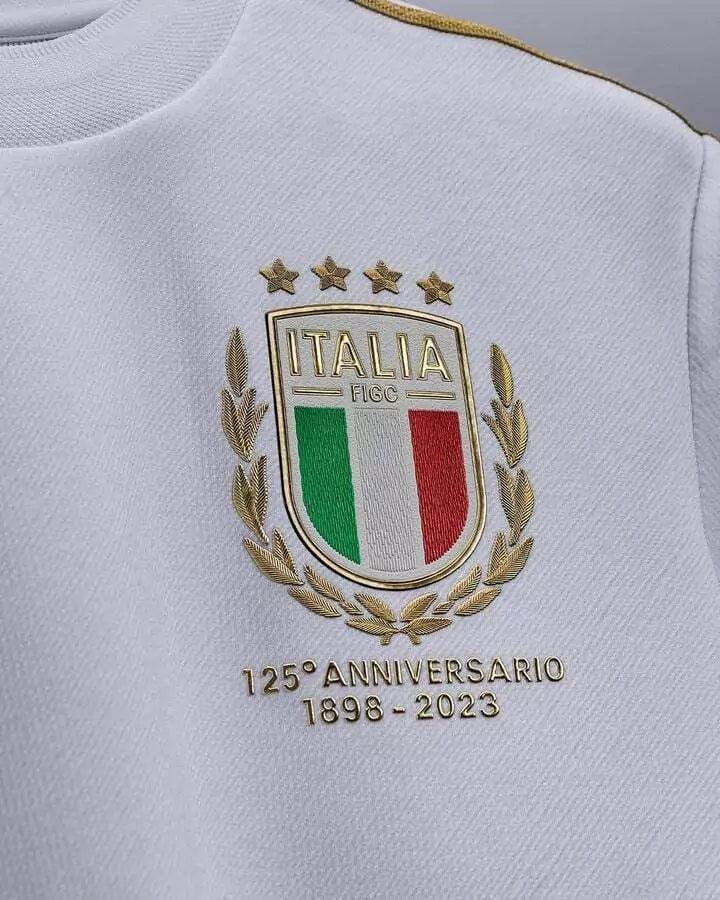 Camisa Seleção Itália 23/24 125 Anos - Branco - DA Sports Oficial