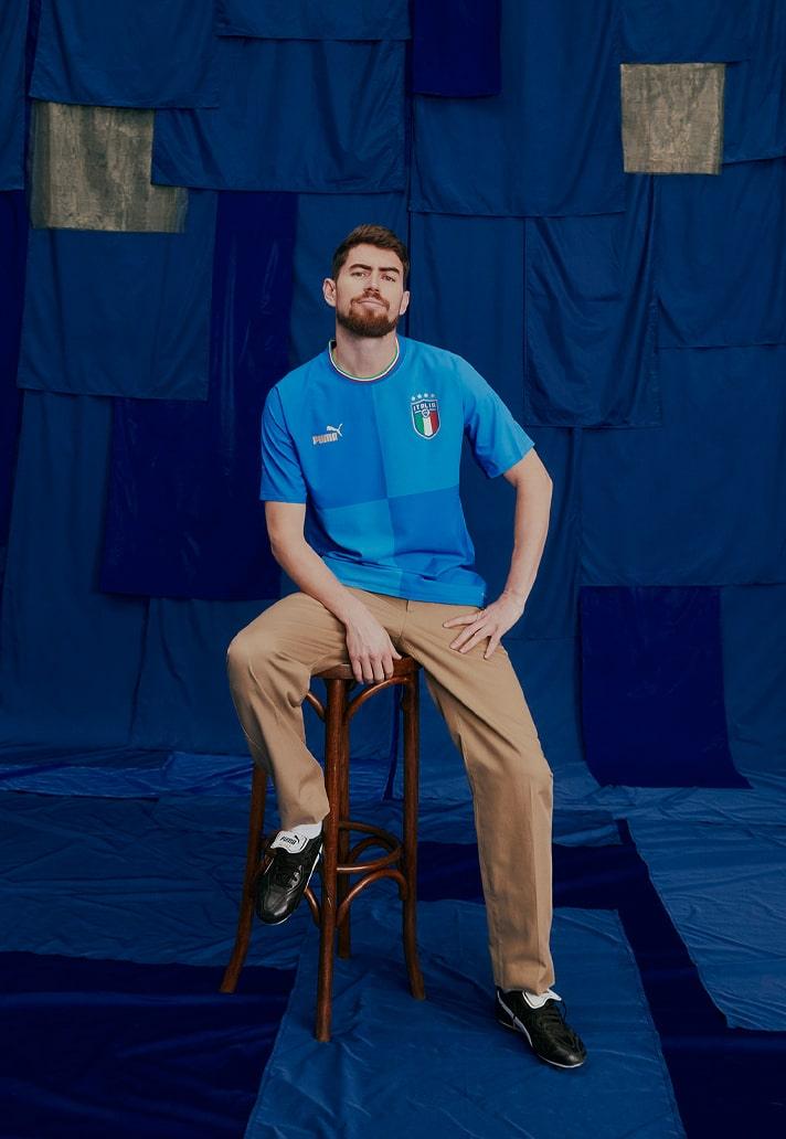 Camisa Seleção Itália I 22/23 Puma - Azul - DA Sports Oficial