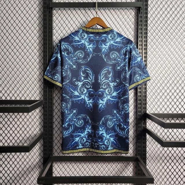 Camisa Seleção Itália x Versace - Puma - Azul - DA Sports Oficial