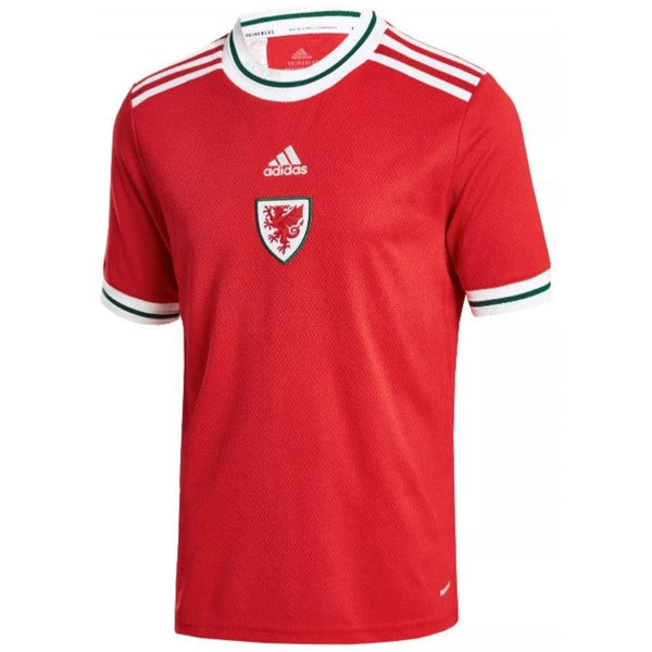 Camisa Seleção País de Gales I 2022 Adidas - Vermelho - DA Sports Oficial