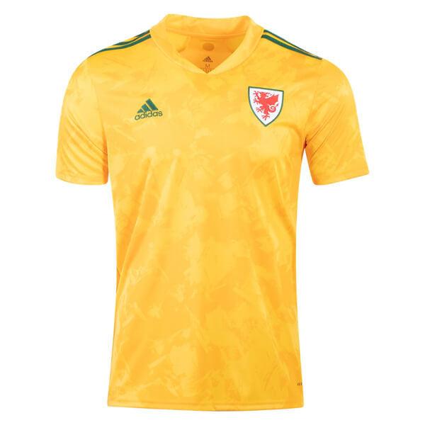 Camisa Seleção País de Gales II 20/21 Adidas - Amarelo - DA Sports Oficial