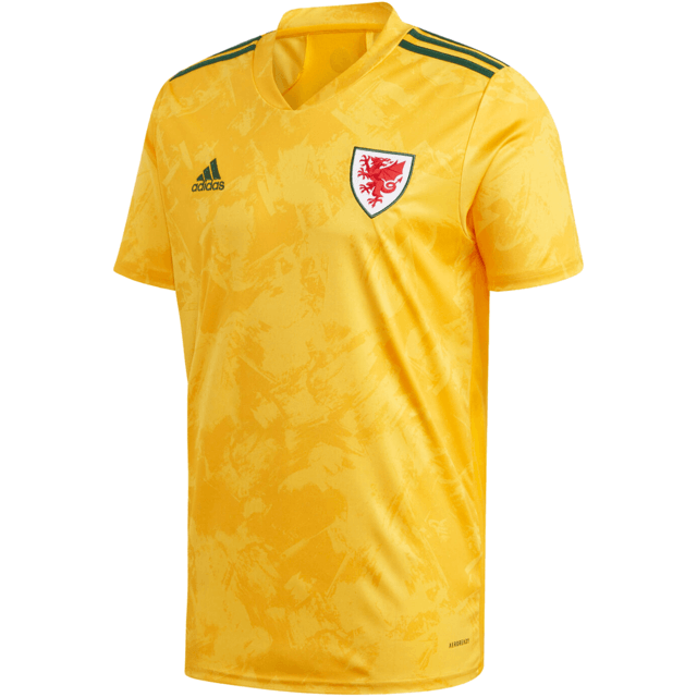 Camisa Seleção País de Gales II 20/21 Adidas - Amarelo - DA Sports Oficial