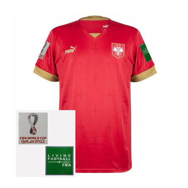 Camisa Seleção Sérvia I 2022 Puma [Com Patch] - Vermelho - DA Sports Oficial