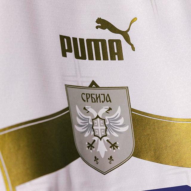 Camisa Seleção Sérvia II 2022 Puma - Branco - DA Sports Oficial