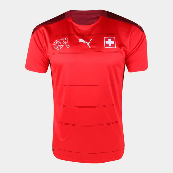 Camisa Seleção Suíça I 20/21 Puma - Vermelho - DA Sports Oficial