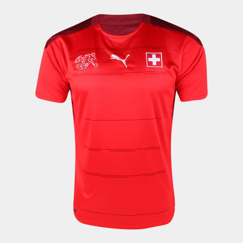 Camisa Seleção Suíça I 20/21 Puma - Vermelho - DA Sports Oficial