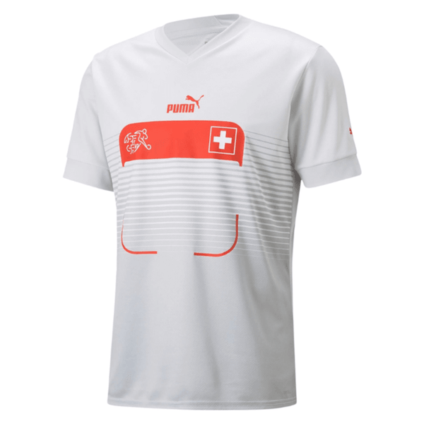 Camisa Seleção Suíça II 2022 Puma - Branco - DA Sports Oficial