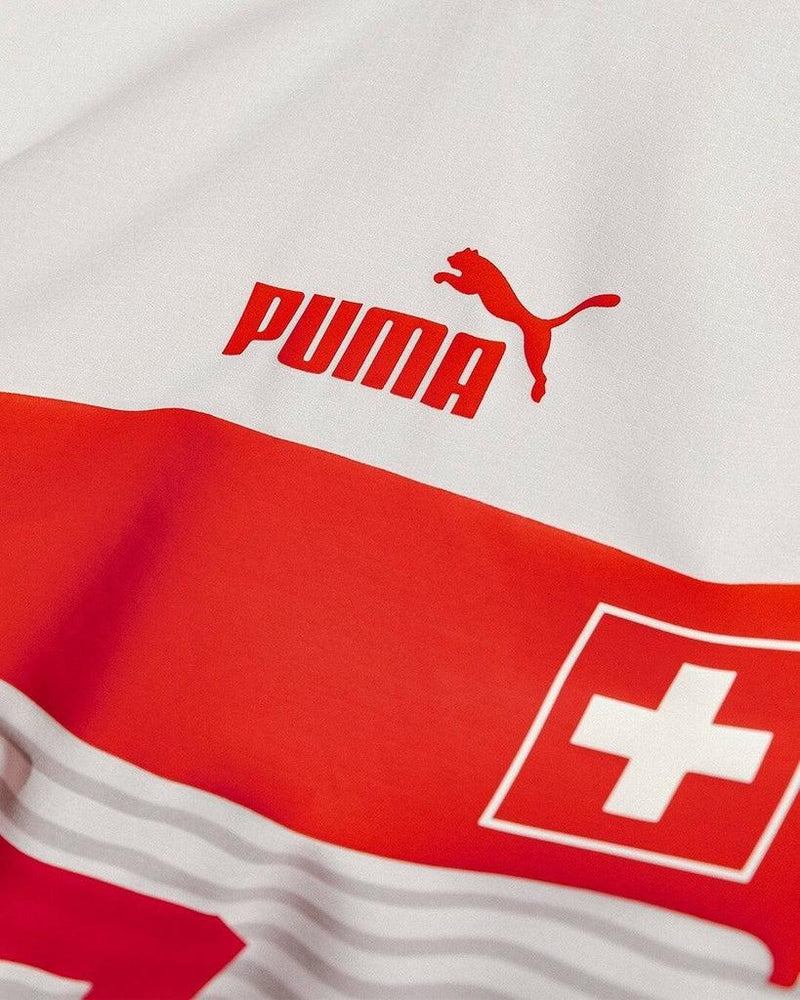 Camisa Seleção Suíça II 2022 Puma - Branco - DA Sports Oficial