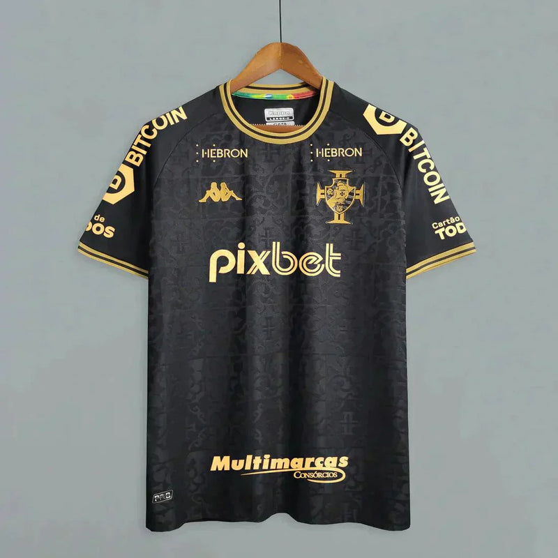 Camisa Vasco III [Com Patrocínio] 22/23 Kappa - Preto - DA Sports Oficial