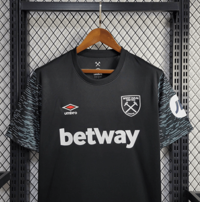 Camisa West Ham United 24/25 Away - Preto - DA Sports Oficial